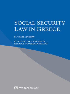 cover image of Social Security Law in Greece